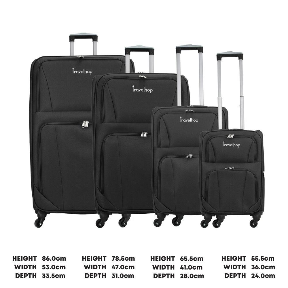 SQ Professional Travelhop Suitcase Set 4pc