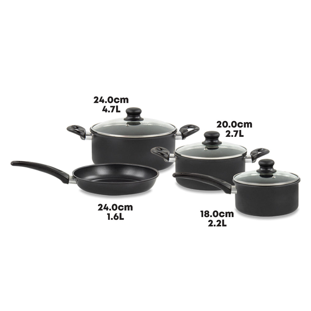 SQ Professional Ultimate Carbon Steel Cookware Set 4pc