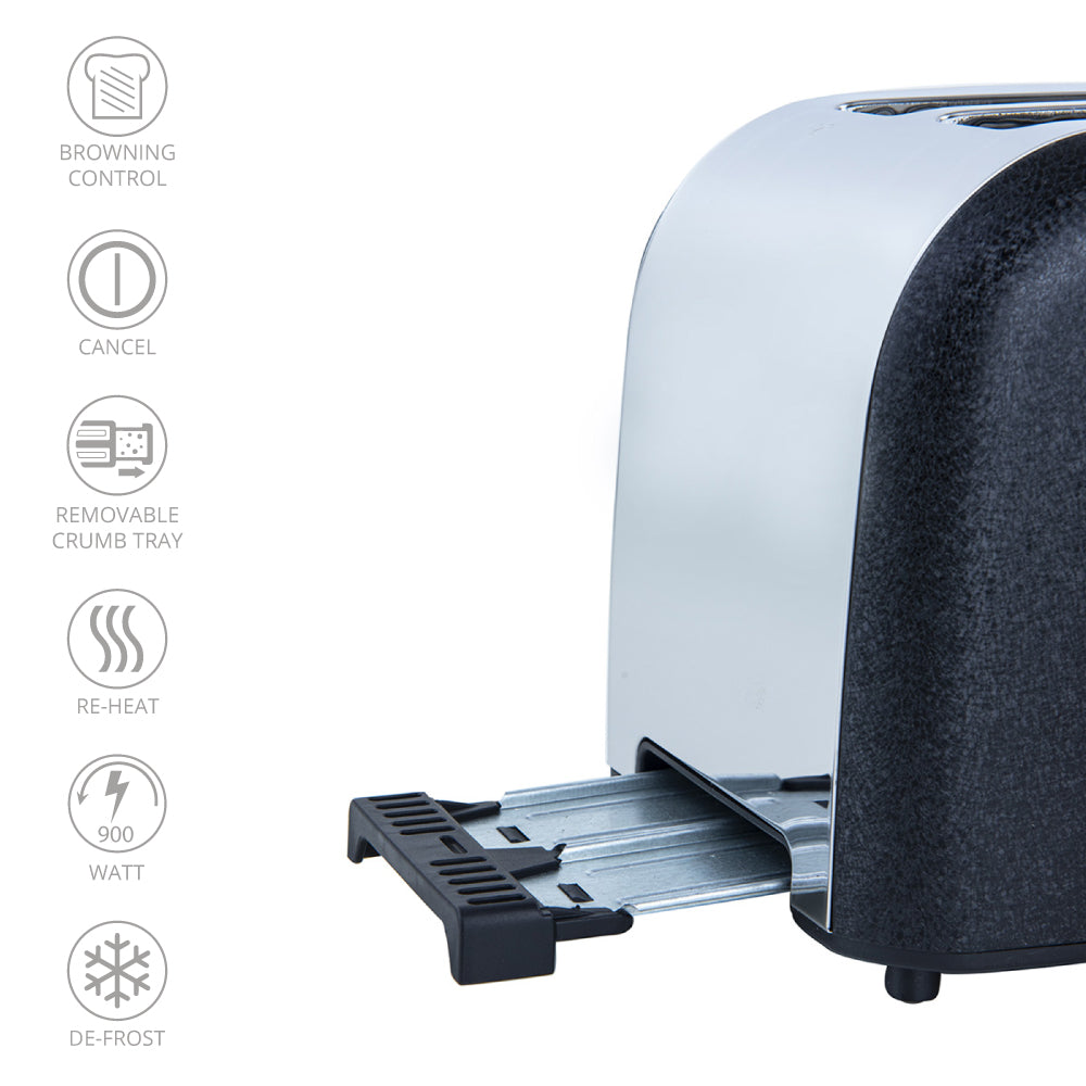 SQ Professional Epoque Stainless Steel 2-slice Toaster