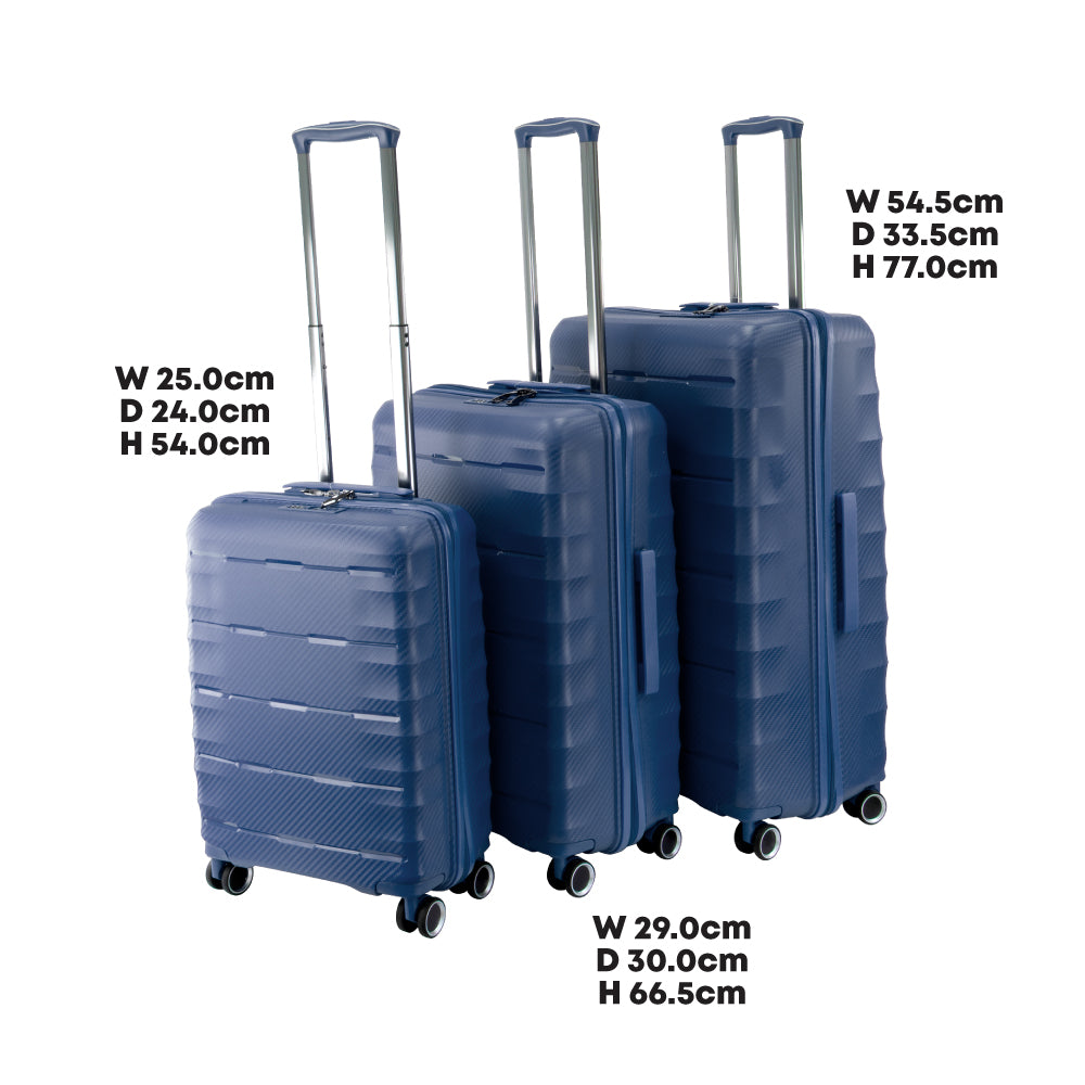 SQ Professional Avventura Luggage Suitcase set 3pc