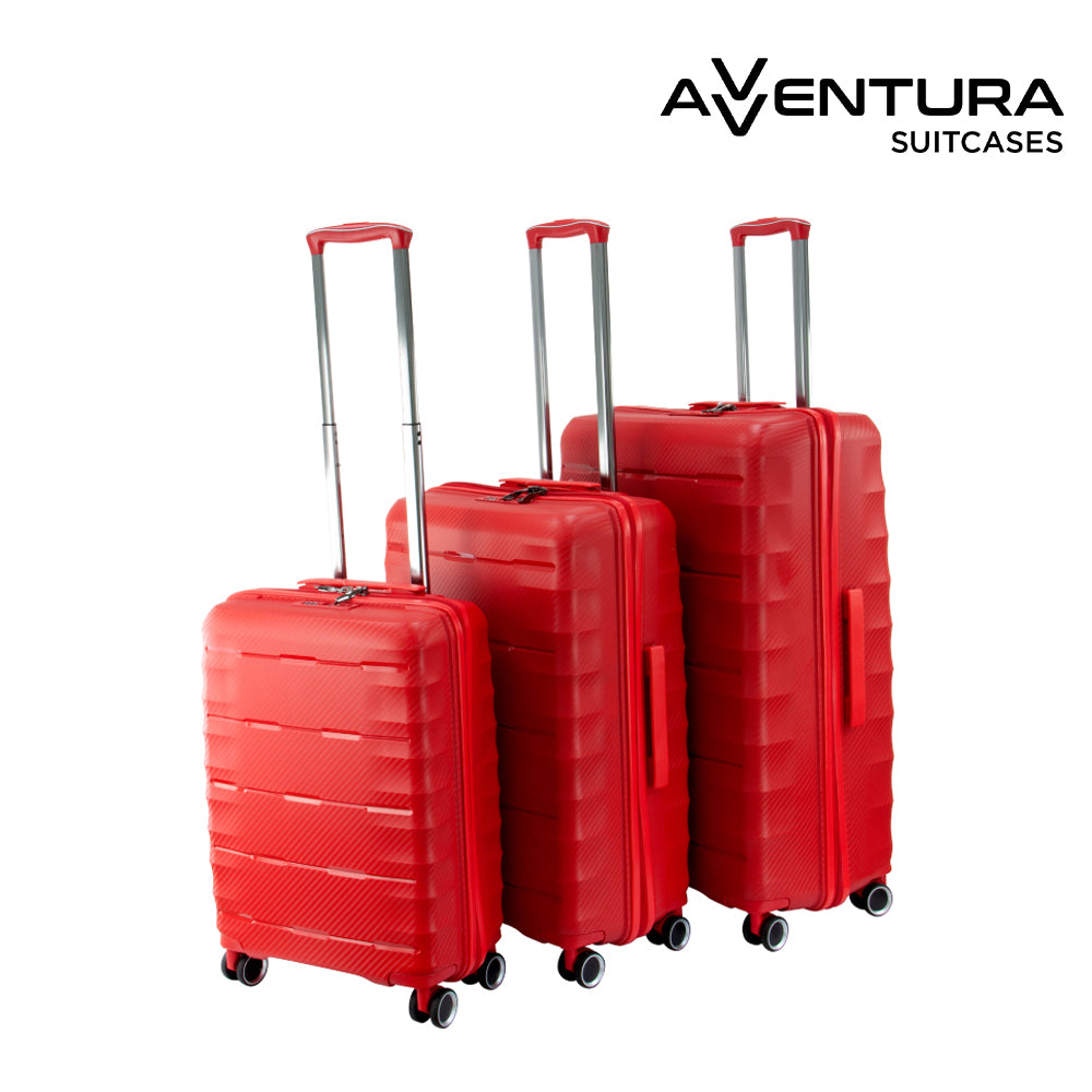 SQ Professional Avventura Luggage Suitcase set 3pc