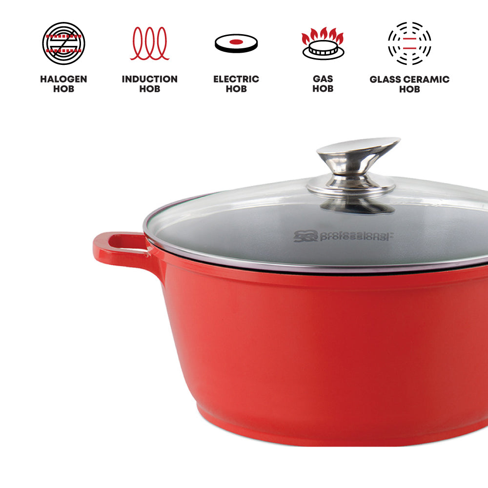 SQ Professional Nea Die-Cast Stockpot/ Rossa