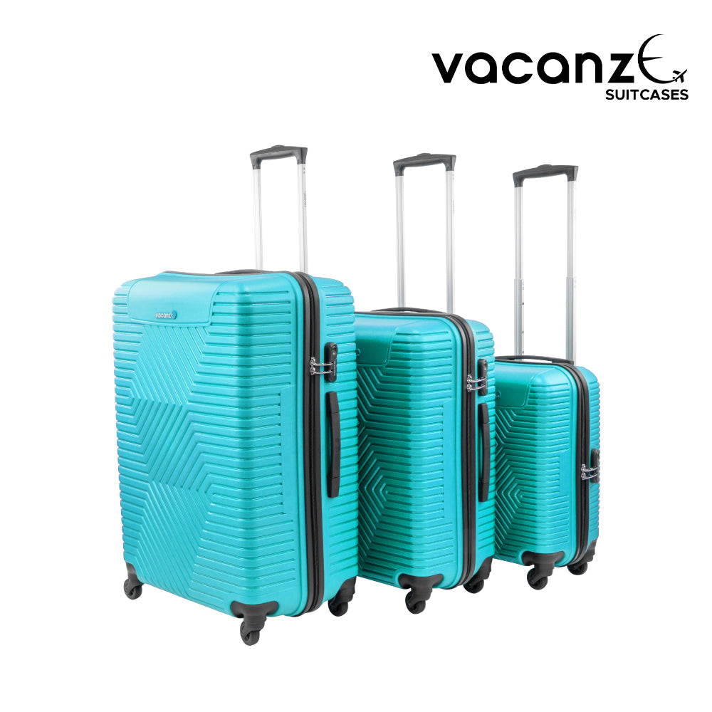 SQ Professional Vacanze Luggage Suitcase Set 3pc