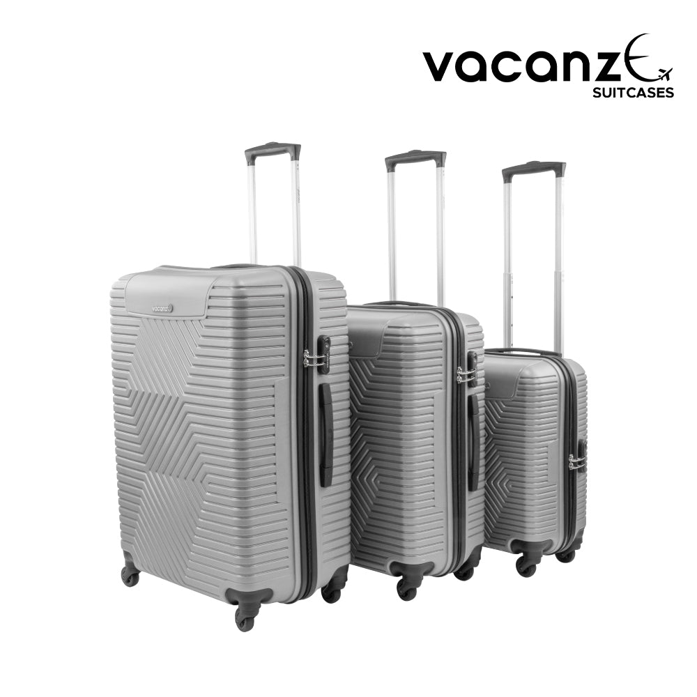 SQ Professional Vacanze Luggage Suitcase Set 3pc