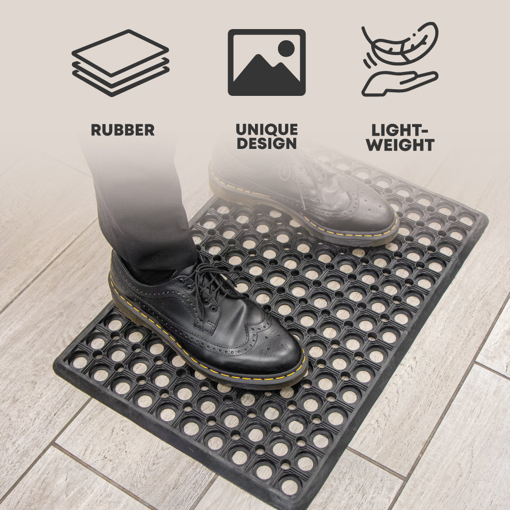 SQ Professional Rubber Doormat Rectangular Rings