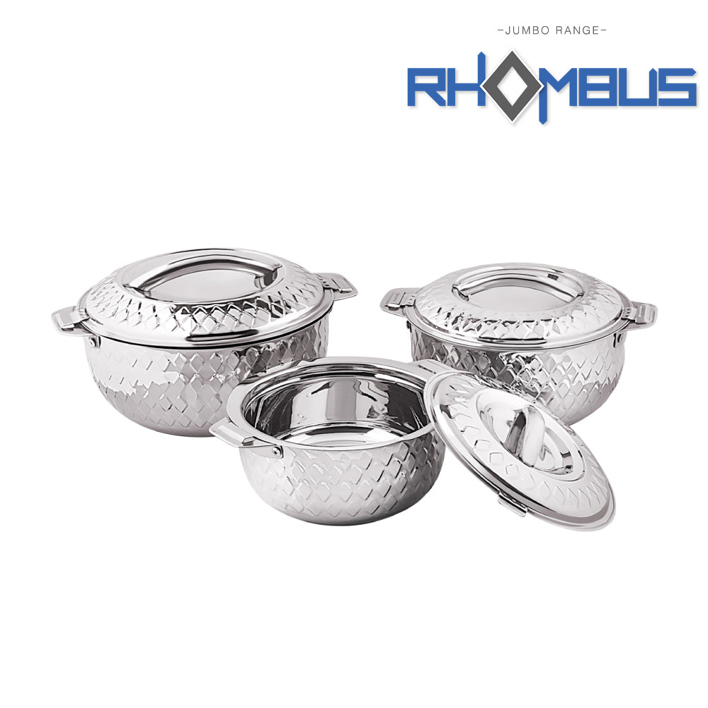 SQ Professional Jumbo Rhombus Stainless Steel Hot Pot Set 3pc