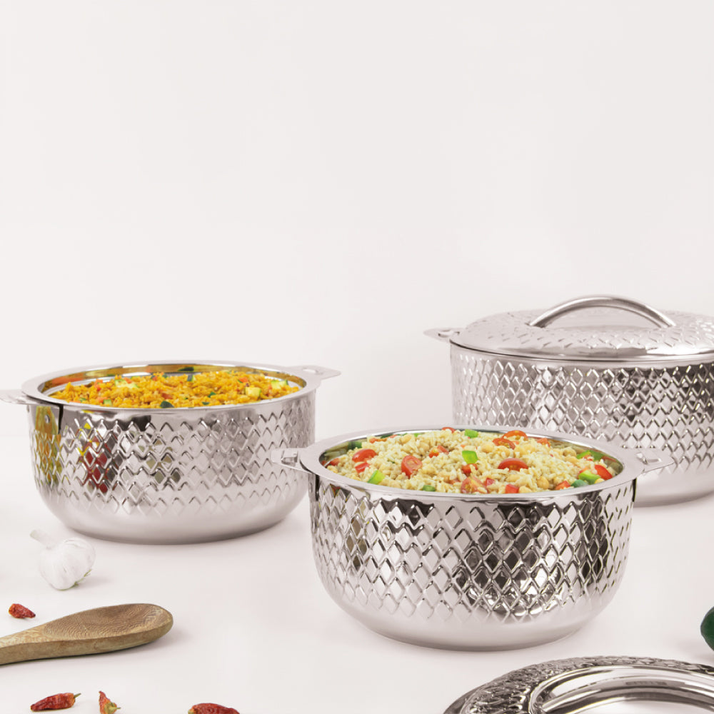 SQ Professional Jumbo Rhombus Stainless Steel Hot Pot Set 3pc