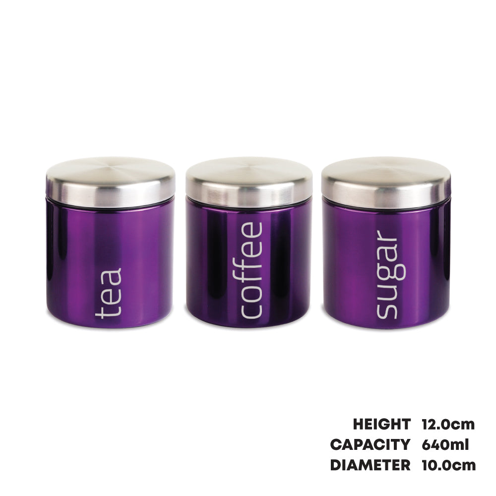 SQ Professional Gems Airtight Food Canister Set 3pc