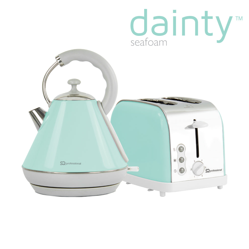 SQ Professional Dainty Breakfast Kettle and Toaster Set 2pc