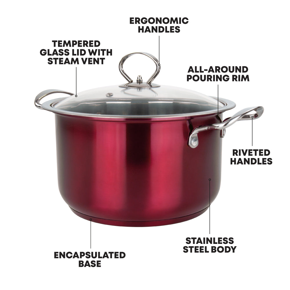 SQ Professional Gems Stainless Steel Stockpot Set 4pc