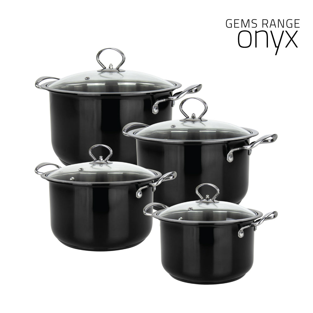 SQ Professional Gems Stainless Steel Stockpot Set 4pc