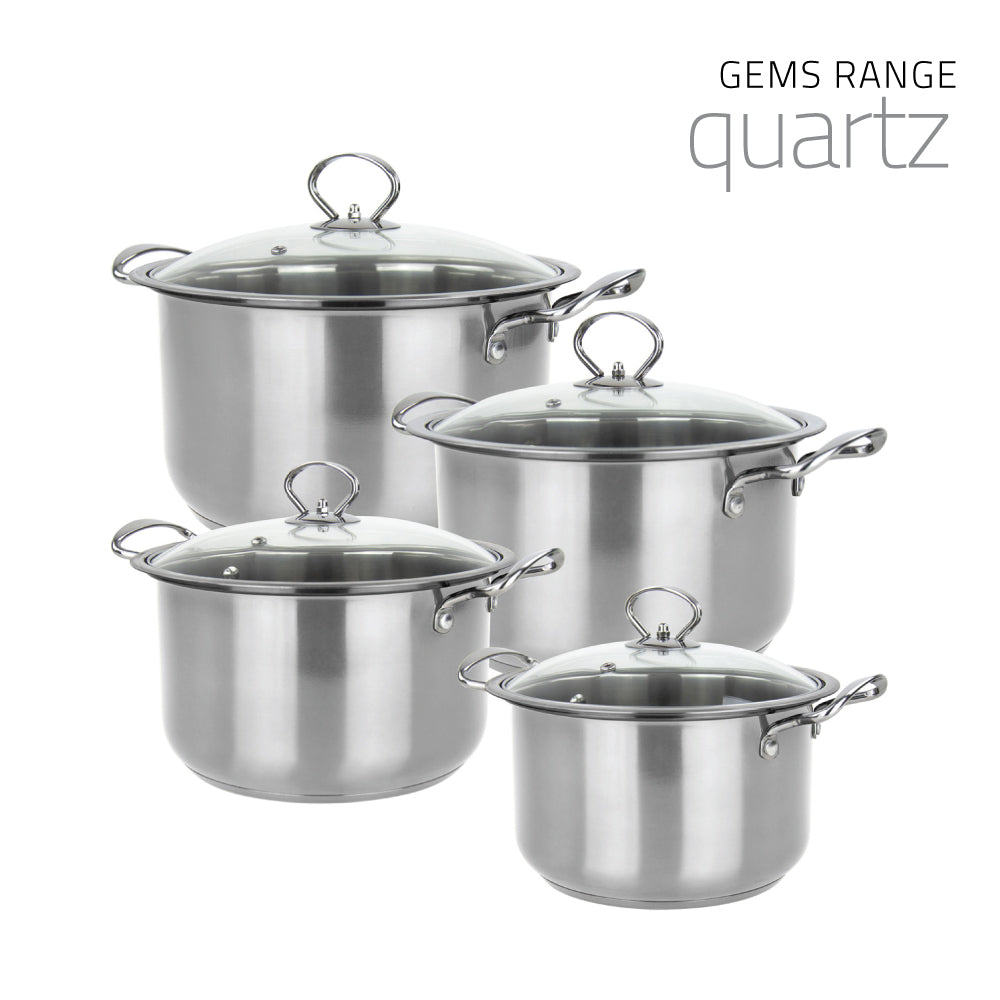 SQ Professional Gems Stainless Steel Stockpot Set 4pc