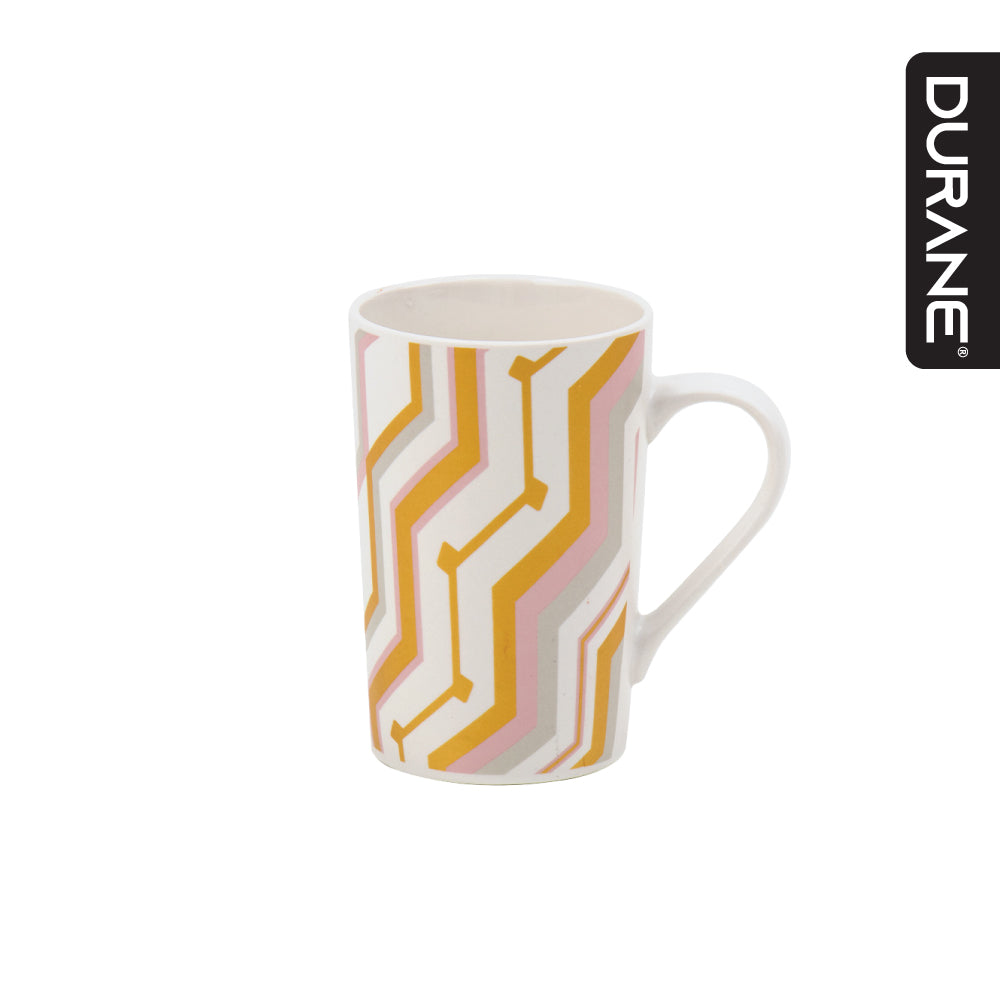 Durane Zig Zag 400ml Ceramic Mug 4pc Set