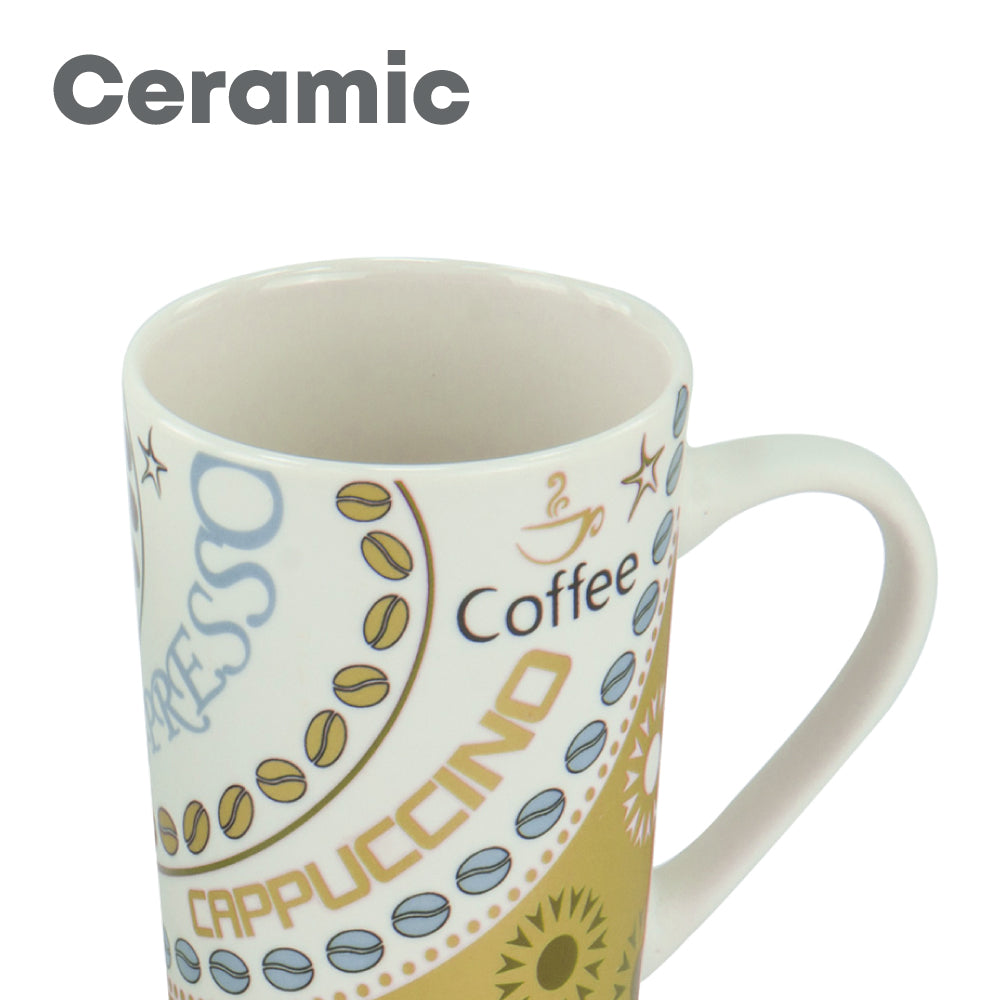 Durane Cappuccino 400ml Ceramic Mug 4pc Set