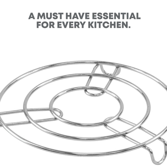 Durane Round Chrome Plated Trivet 20cm