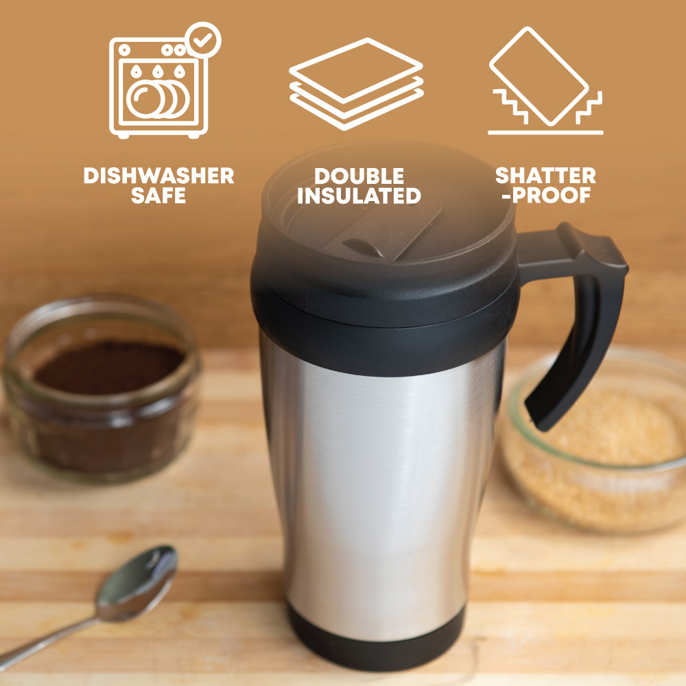 Durane Stainless Steel Travel Mug with Handle/ 450ml