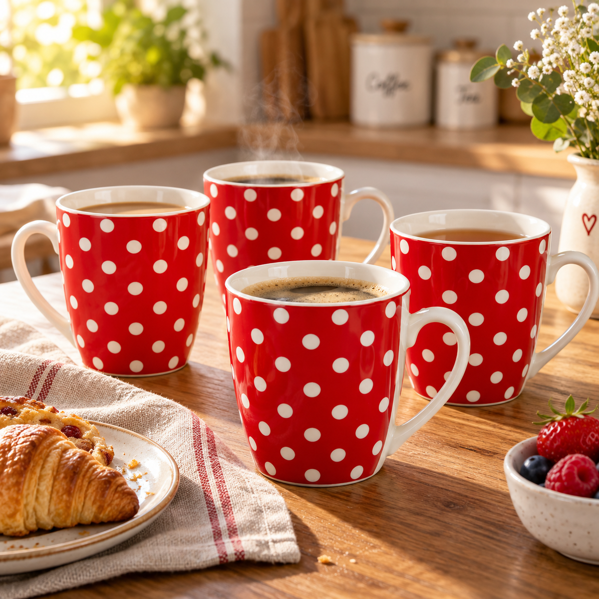 4Pcs Coffee Mug Set