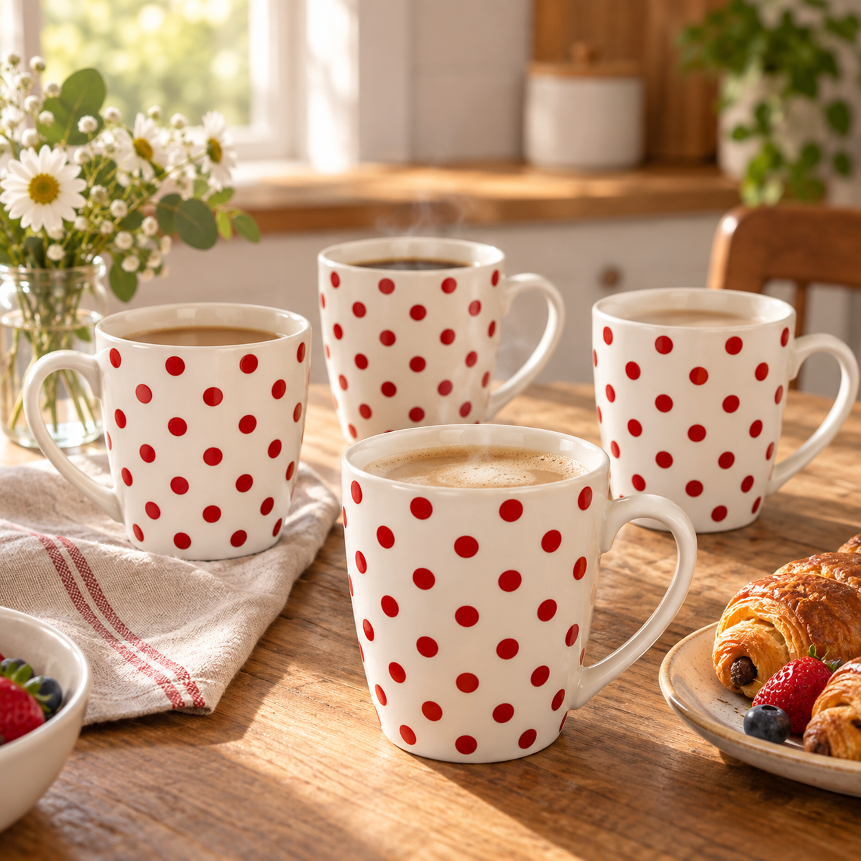 4Pcs Coffee Mug Set