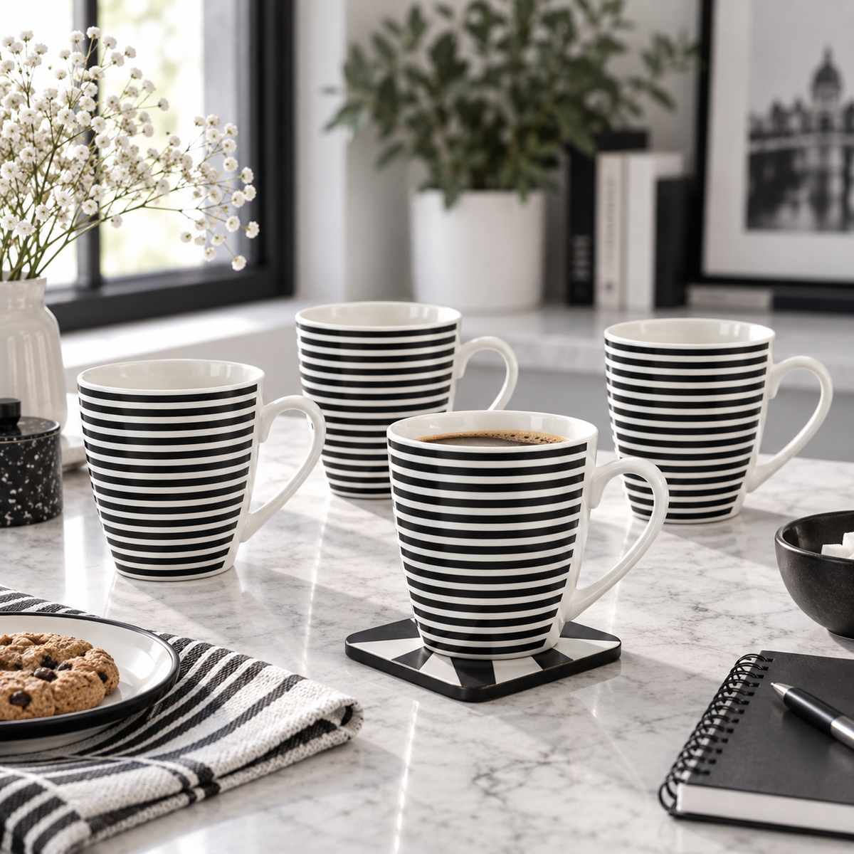 4Pcs Coffee Mug Set