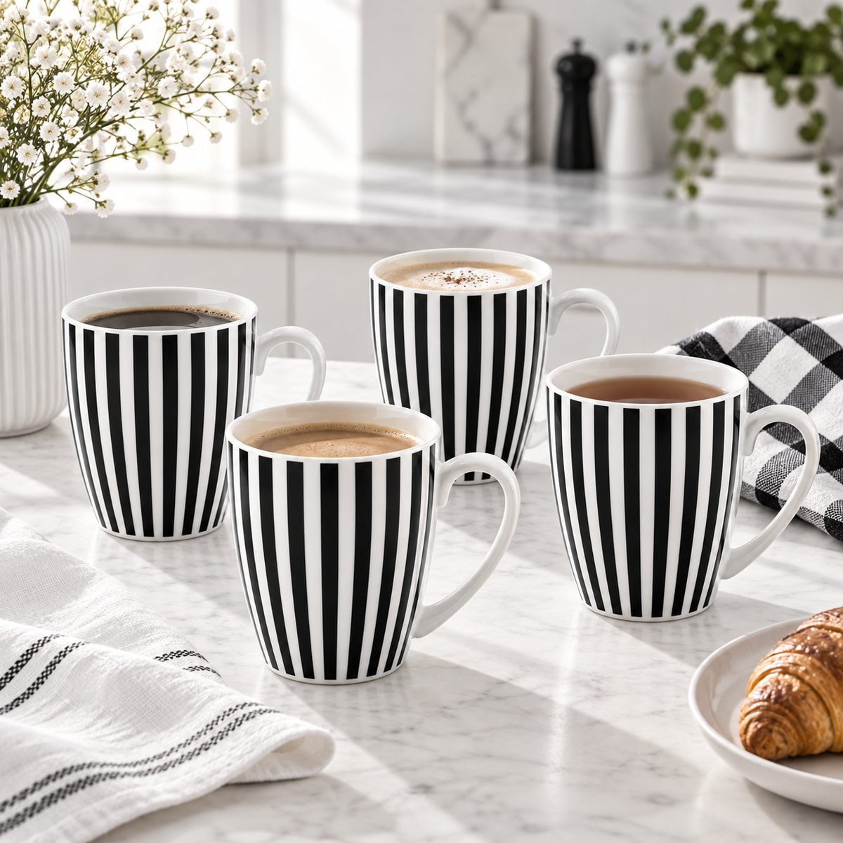 4Pcs Coffee Mug Set