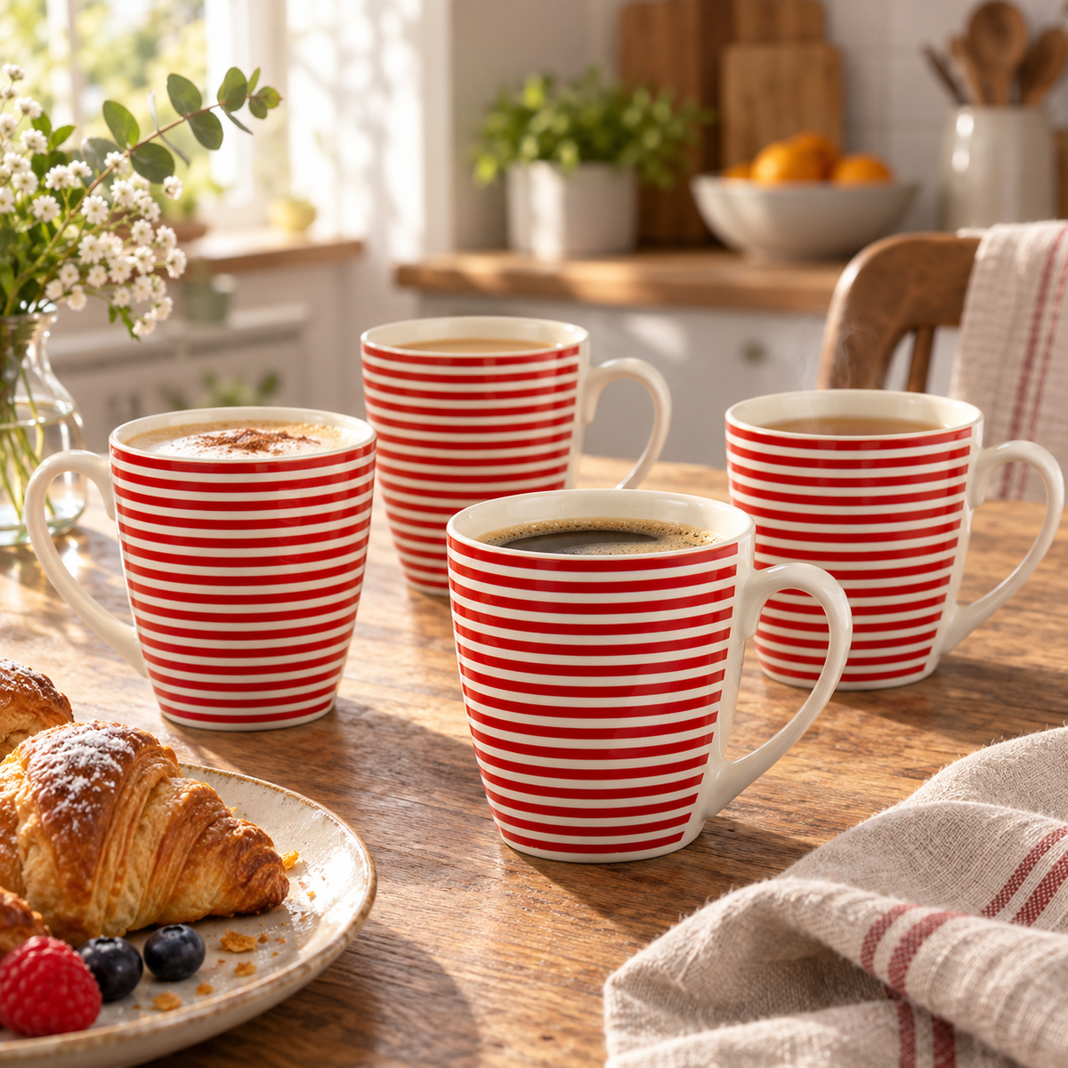 4Pcs Coffee Mug Set