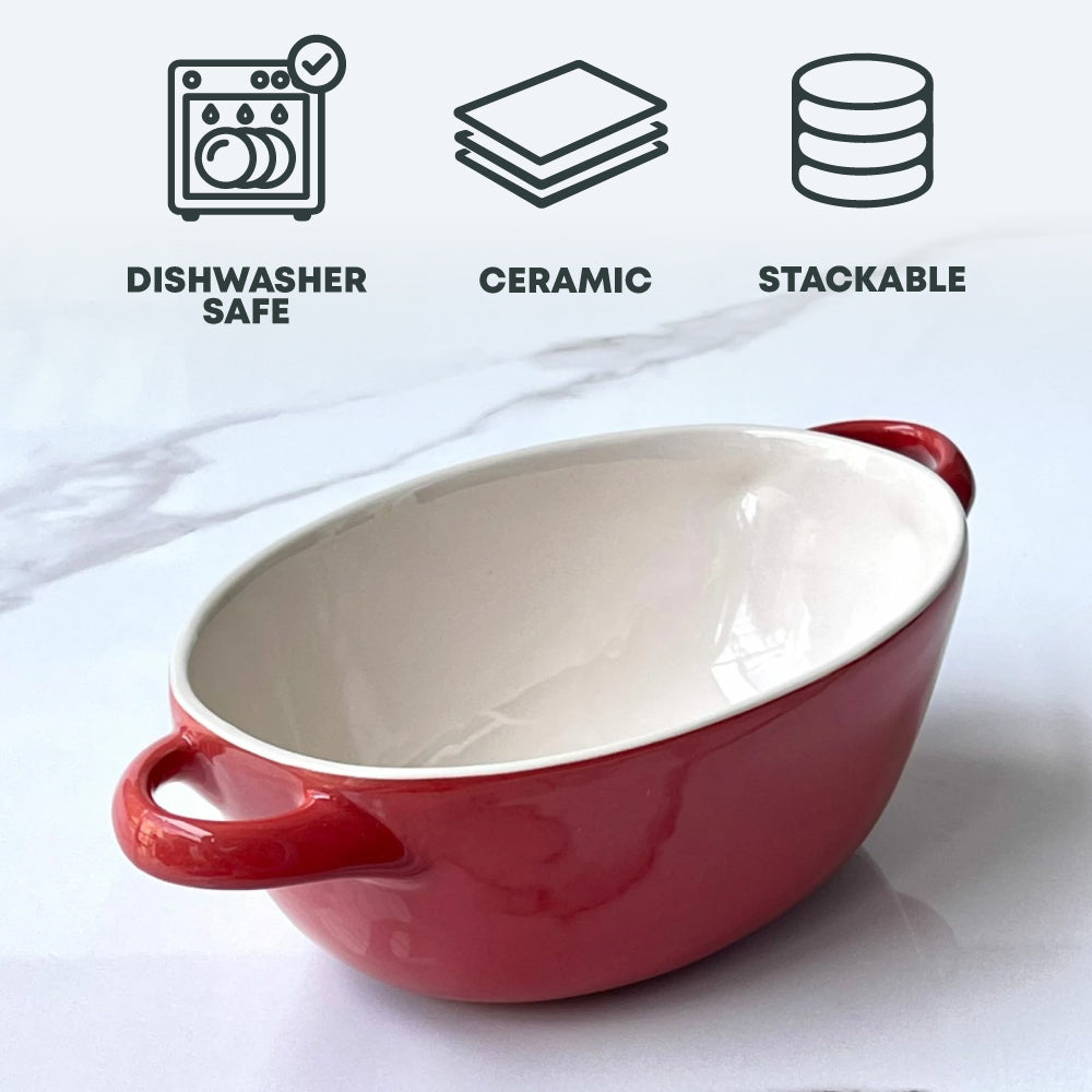 Durane Ceramic Stoneware Oval Dish/ Small