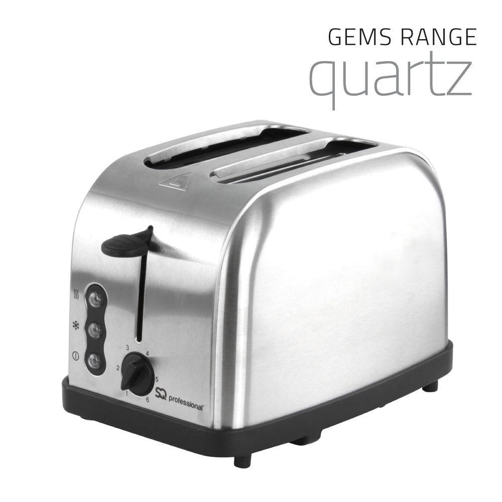 SQ Professional Gems Legacy Stainless Steel Toaster 2 slice/ Amethyst - www.bargainshack.co.uk