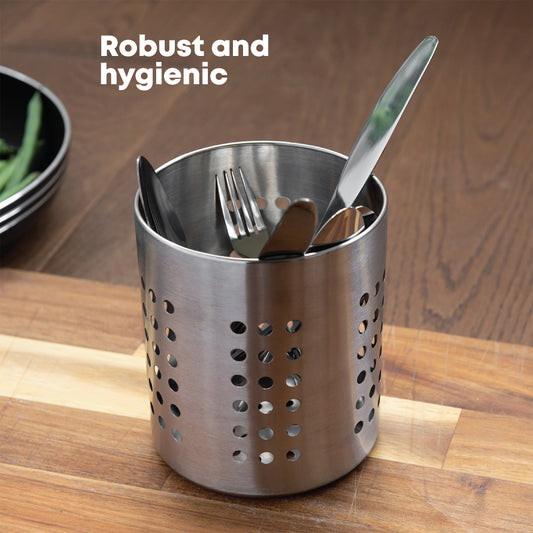 Durane Stainless Steel Perforated Cutlery Caddy