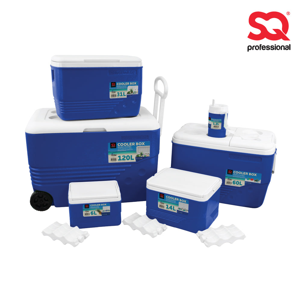 SQ Professional Ice Chest with Wheels Set 6pc