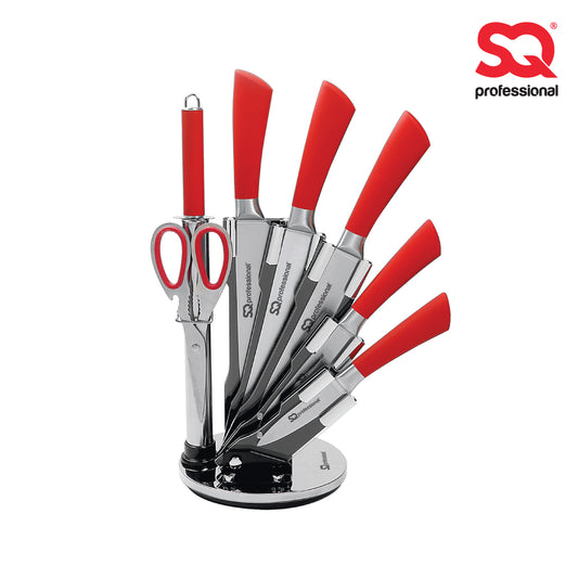 SQ Professional Stainless Steel Kitchen Knife Set 8pc