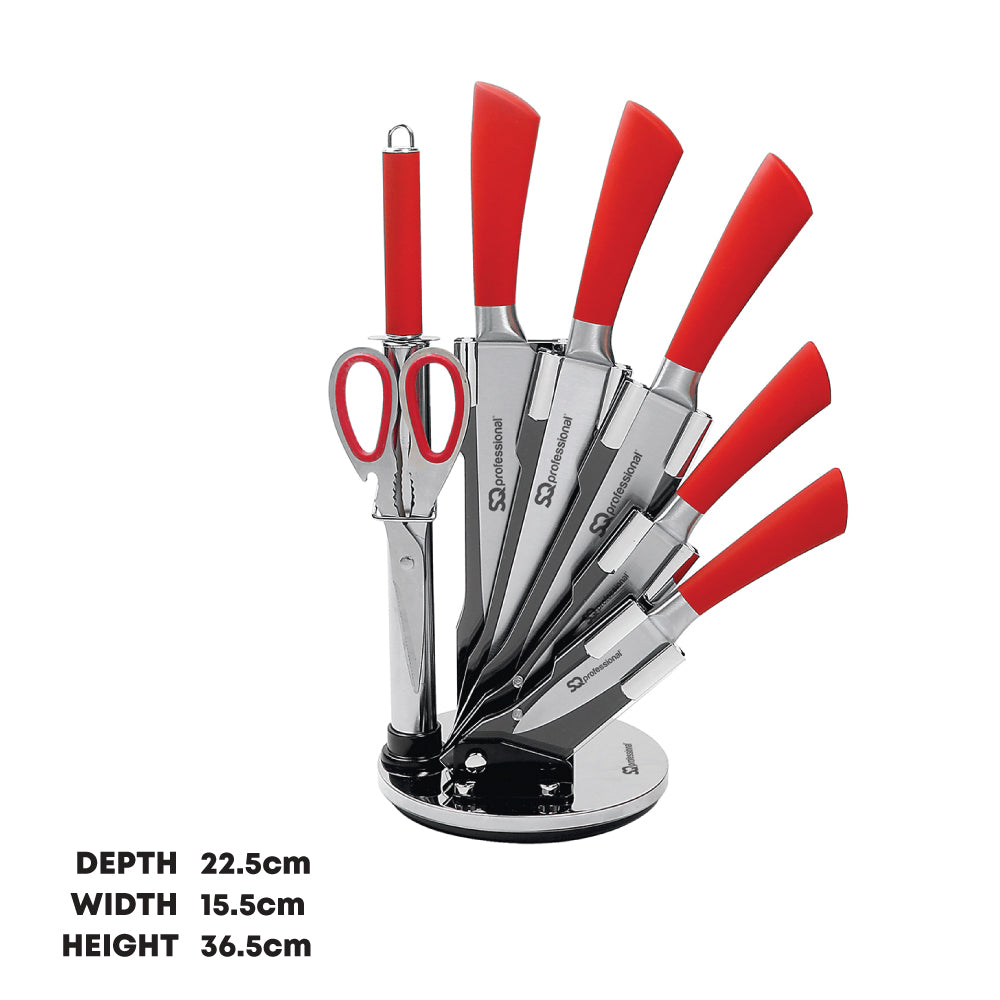 SQ Professional Stainless Steel Kitchen Knife Set 8pc