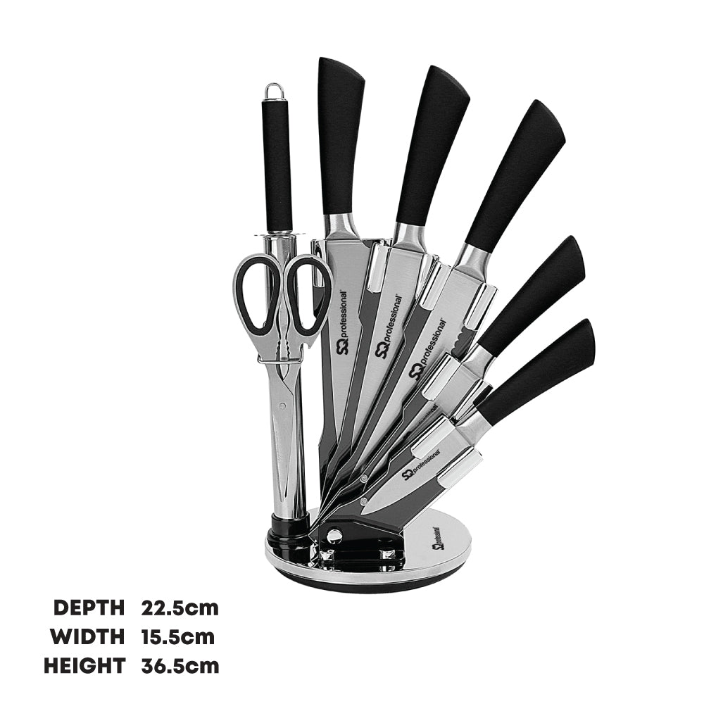 SQ Professional Stainless Steel Kitchen Knife Set 8pc