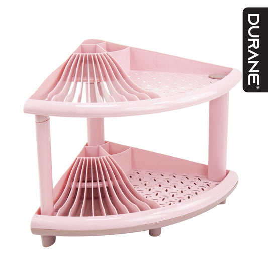 Durane Plastic 2-Tier Corner Dish Drying Rack