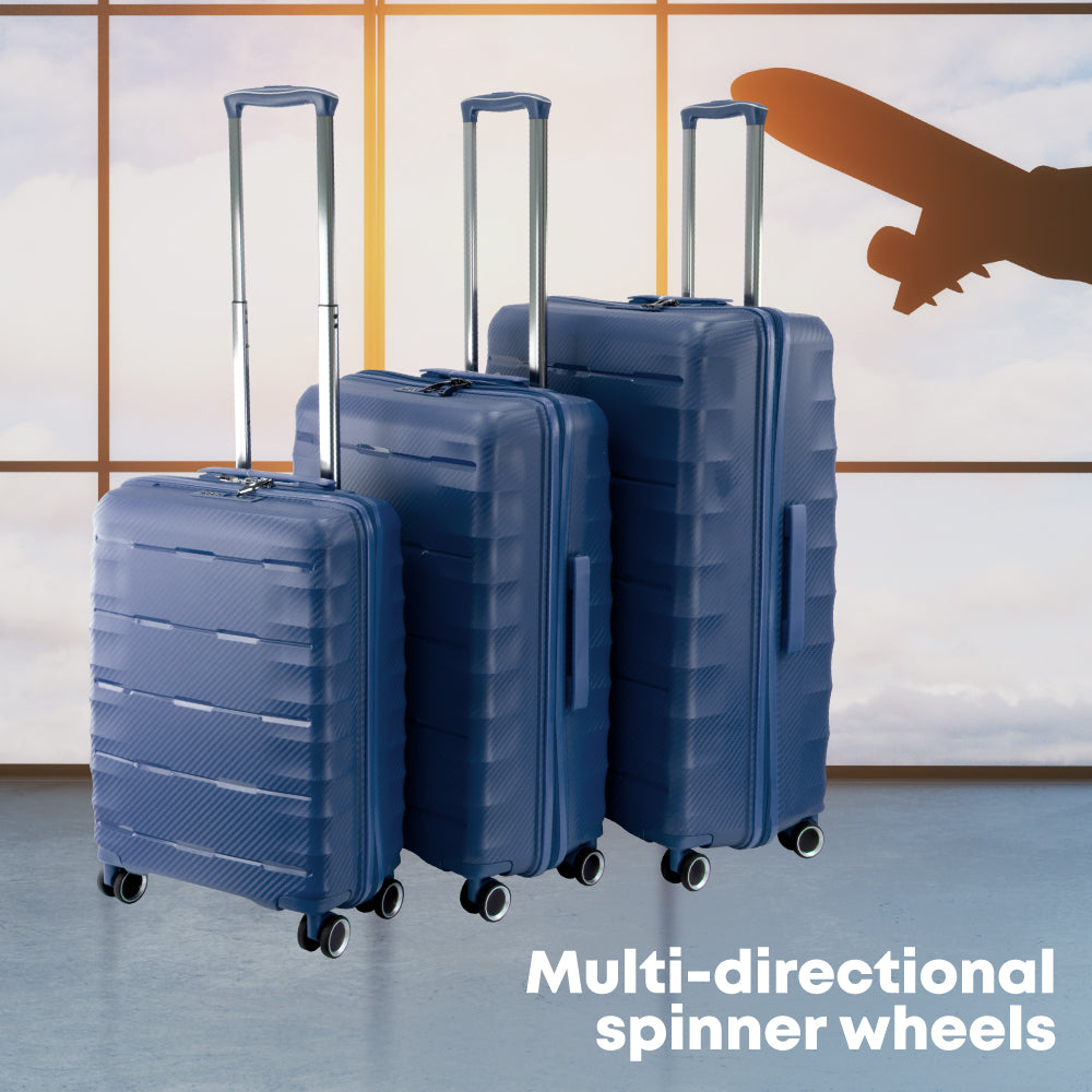 SQ Professional Avventura Luggage Suitcase set 3pc