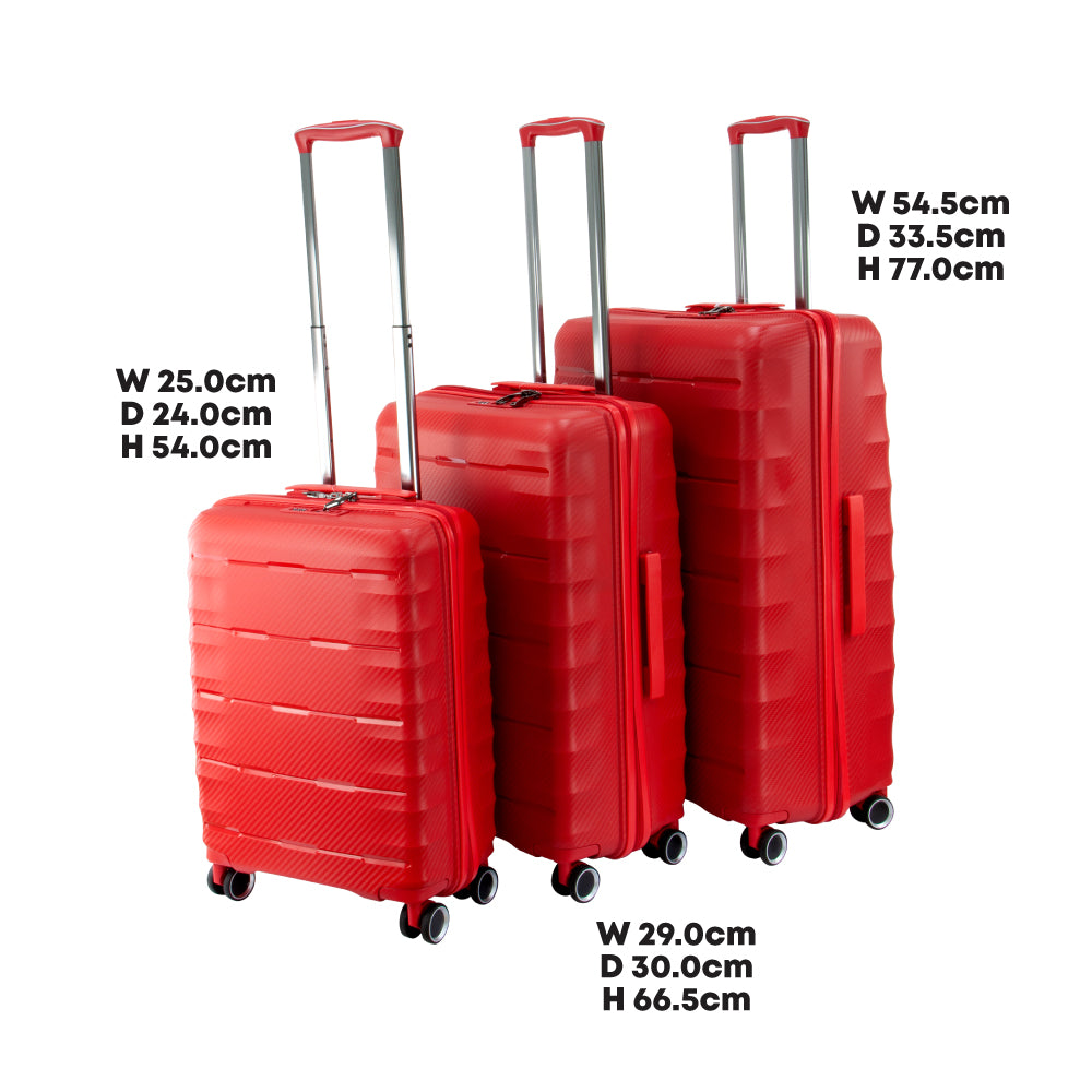 SQ Professional Avventura Luggage Suitcase set 3pc