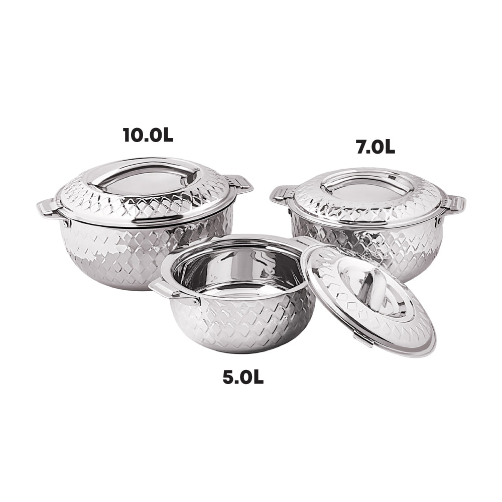 SQ Professional Jumbo Rhombus Stainless Steel Hot Pot Set 3pc