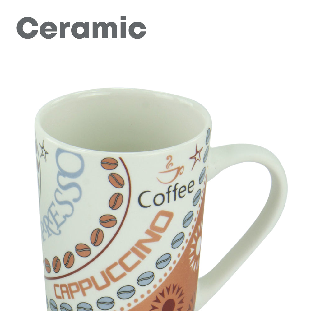 Durane Cappuccino 400ml Ceramic Mug 4pc Set